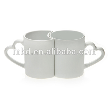 MEIKEDA 11oz white Lover Couple sublimation white mug