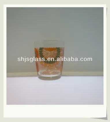 silk screen print juice glass