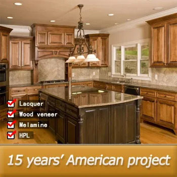 Foshan manufacturer high quality wooden kitchen cabinet furniture