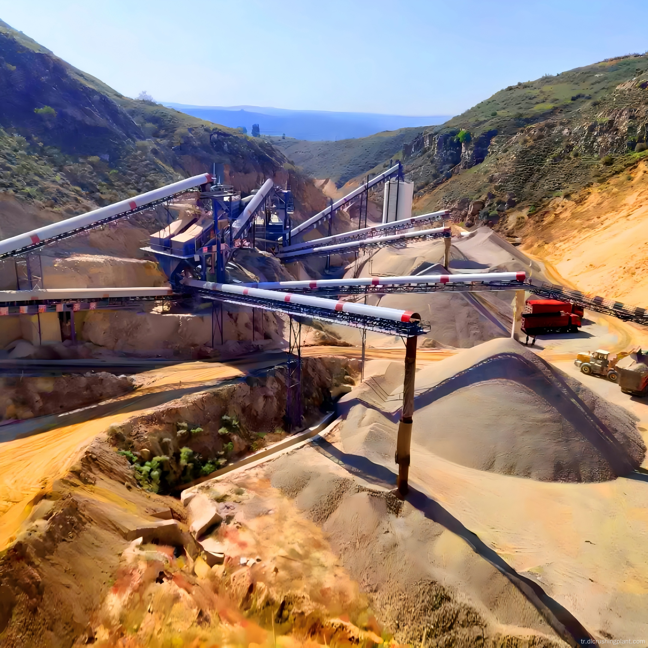 Dolomit ve Kireçtaşı için Verimli Kombine Ağır Çekiçli Kırma ve Eleme Çözümü