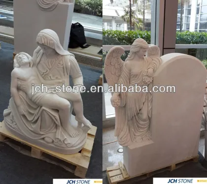 Engel aus Granit Grabstein