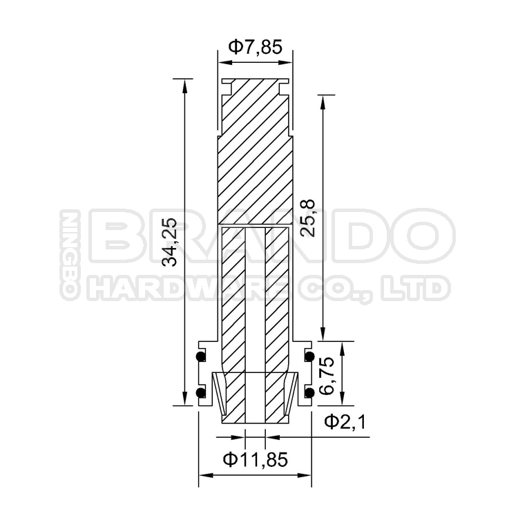 Dimension of Armature BAPC208026214 :