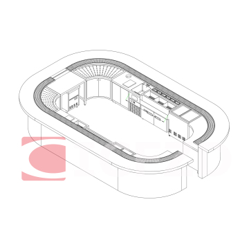 RAWEN ICFZD Factory Price Refrigerated Bubble Tea Bar Counter