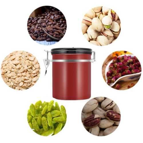 High-quality Red color coffee Canister