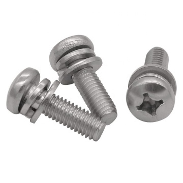 สกรูหัวและชุดเครื่องซักผ้า Combination Bolt