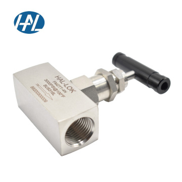 3/8 NPT Female Needle Valve - Forged Stainless Steel Two-Way Hydraulic Power Gas Instrument Valve