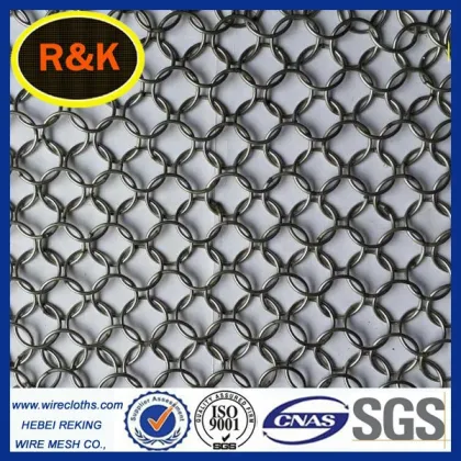 stainless steel riveted chain mail scrubber/chain mail