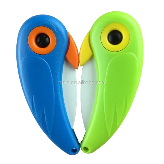 Wholesale HB8858: Bird Shaped Ceramic Folding Knife for Kitchen, Outdoor, Camping & Vegetable Cutting