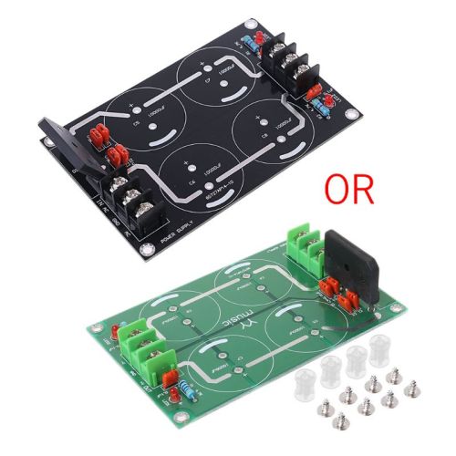 Dual Power Rectifier Filter Power Supply Module Empty Circuit Board For TDA8920 LM3886 TDA7293 Amplifier New