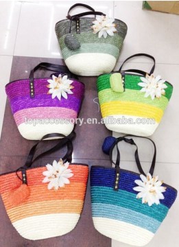 Natural Handmade Beautiful Design Decorative Straw Bag