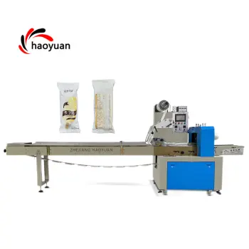 KD-350 Automatic Flow Pillow Packaging Machine for Sugars, Noodles, Cookies, and Biscuits - 220V