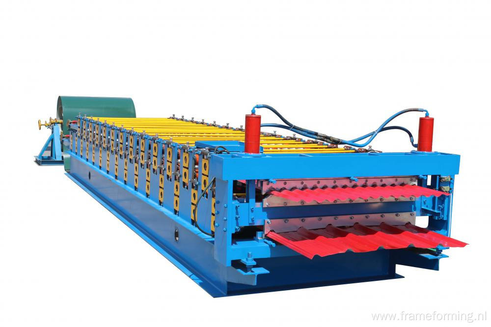 metal sheet corrugated roll forming machine