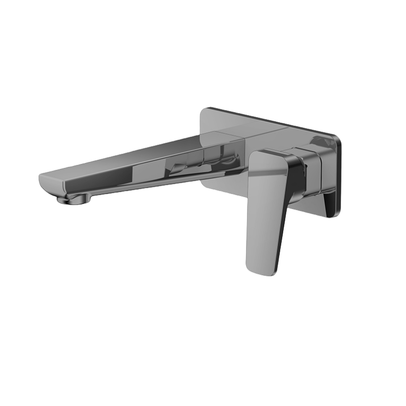 Single Lever Basin Mixer For Concealed Installation Wall-Mounted With Lever Handle And Spout