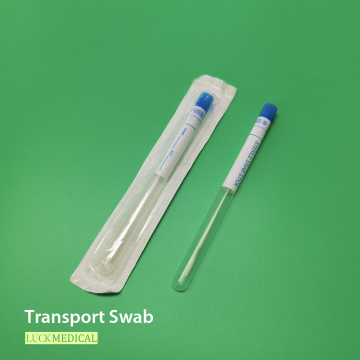 Swab da cultura bacteriana oral no tubo