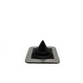 Small square base EPDM/silicone pipe boot for dust-proof