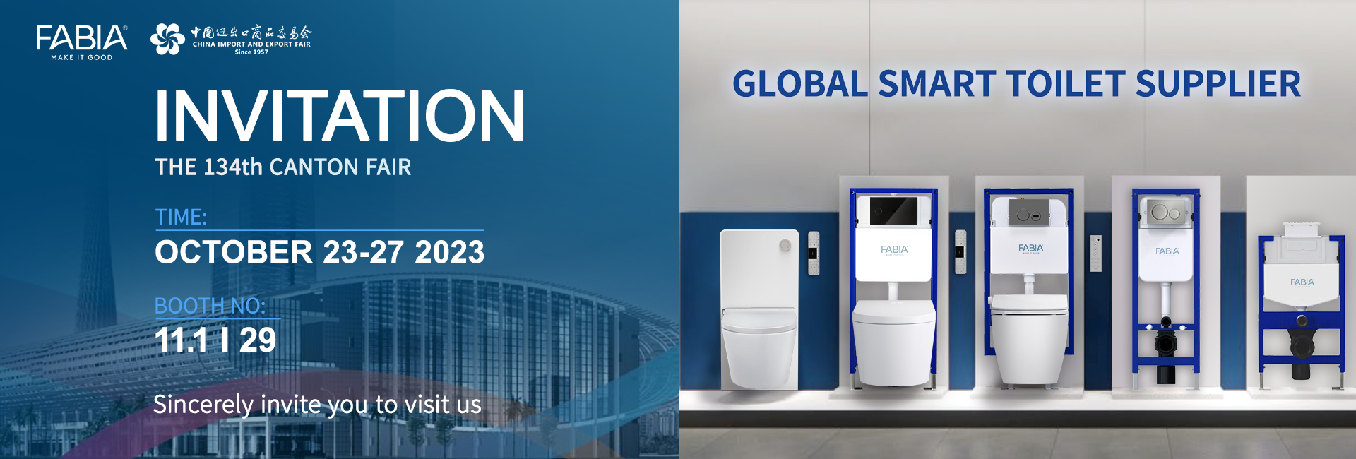 the 134th Canton Fair - bathroom sanitary wares