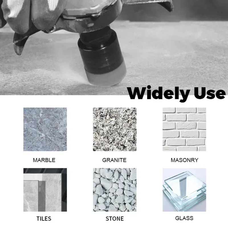 M14 Vacuum Brazed Diamond Tile Core Drill Bit for Porcelain