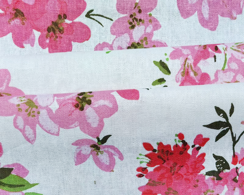 Linen Rayon Slub Print Fabric 2