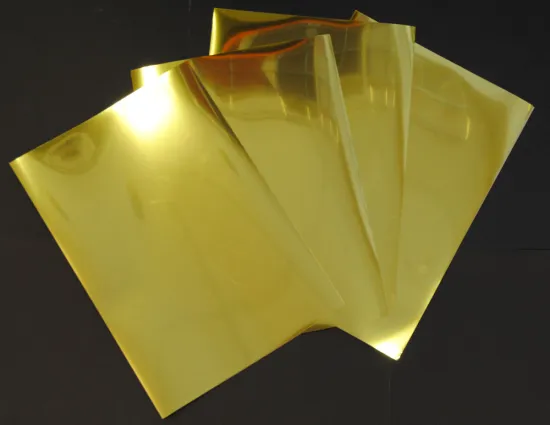 Gold/Silver Coated Pet Metalized Thermal Laminating Film