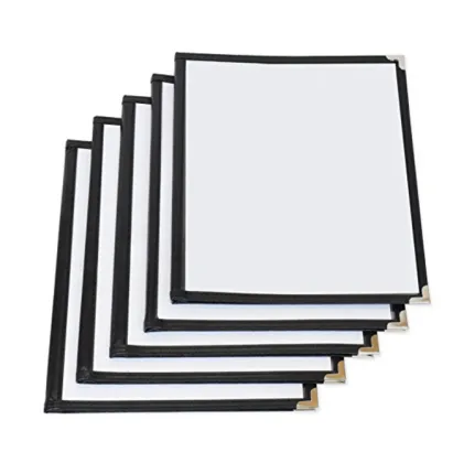 Customized A4 PVC Transparent Menu Cover for Coffee Bar