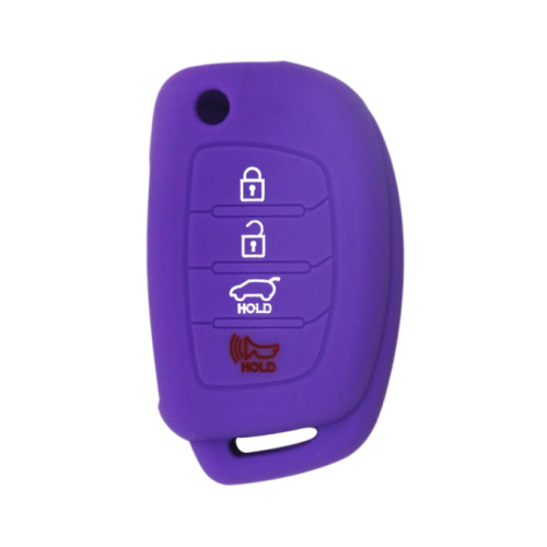 Hyundai 4buttons Silicon fold car key case