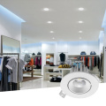 Spotlight di pannocchia in alluminio a led in alluminio con soffitta in alluminio da incasso interno