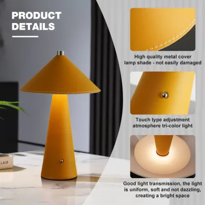 HUAYI Chinese Design Metal Luxury LED Table Lamp