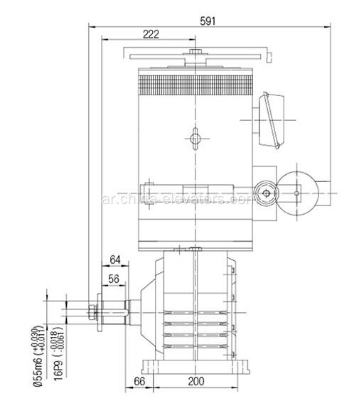 ET125-Ⅱ آلة القيادة لسلالم متحركة Fujitec