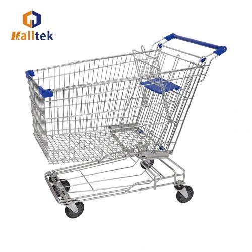 China Asian Metal Supermarket Shopping Trolley Supplier