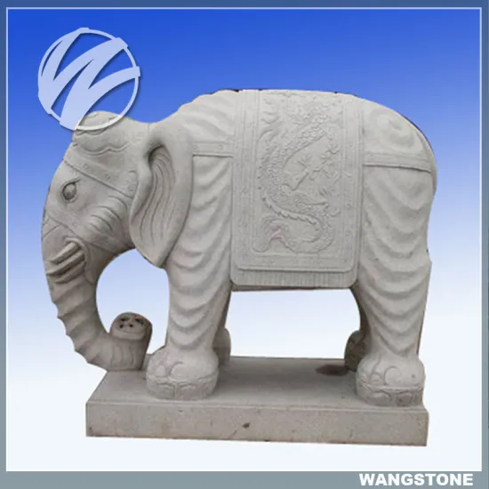 Indoor Decor Carving Stone Elephant Sculpture