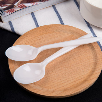 White Plastic PP Disposable Cutlery Set, Includes Knife, Fork, Spoon and Soup Spoon