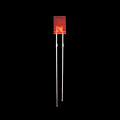 Super Bright Red 2 × 5 × 7mm Rectangle Through-hole LED Lamps