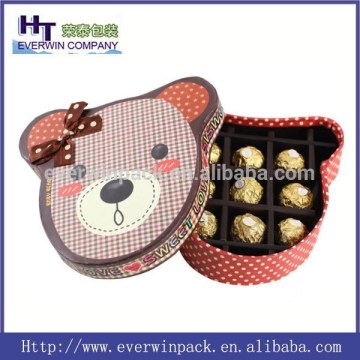 2015 hot creative paper chocolate box in various shapes