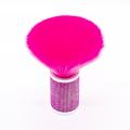 Pink Rhinestone Handle Neck Brush Synthetic Hair