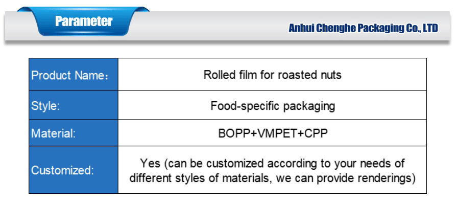 snack roll film packaging