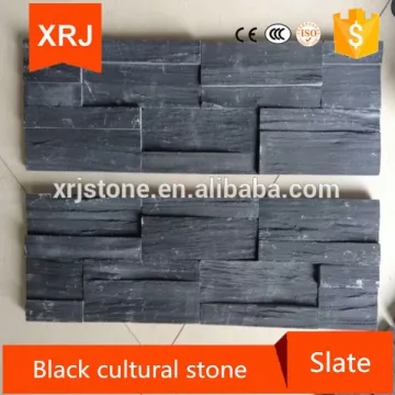 Exterior wall cladding with decorative stone for walls