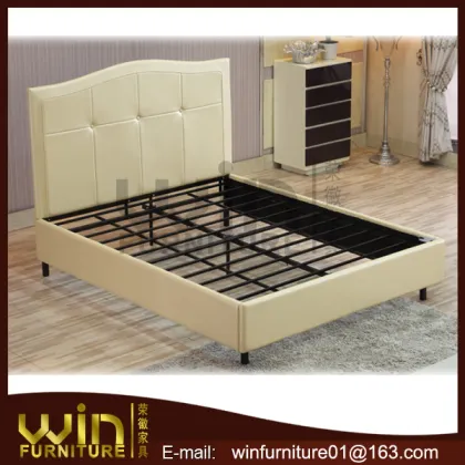cheap white leather bedroom double bed