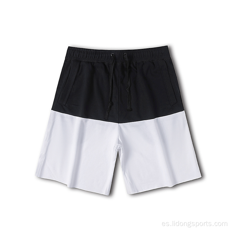 Joggadores de algodón para hombres pantalones cortos de entrenamiento informal corriendo pantalones cortos