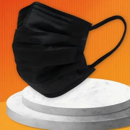 Disposable black adult protection mask