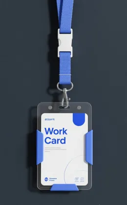 Custom ID badge holder