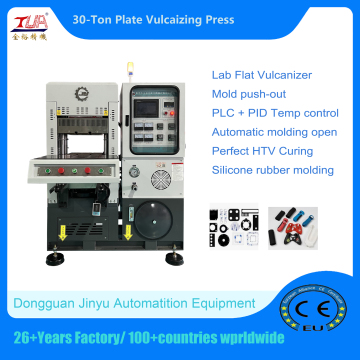 Presse de vulcanisation plate de pièces automobiles en silicone de 30 tonnes