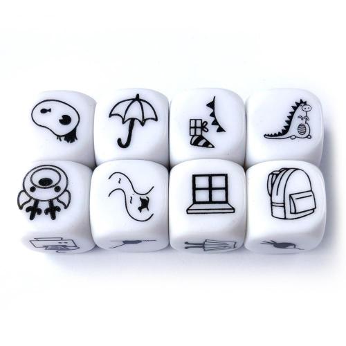 Printed Dice Plastic Story Dice for Board Game