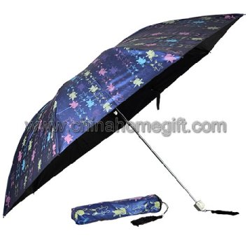 7K Black Coating Fabric Fold Umbrella