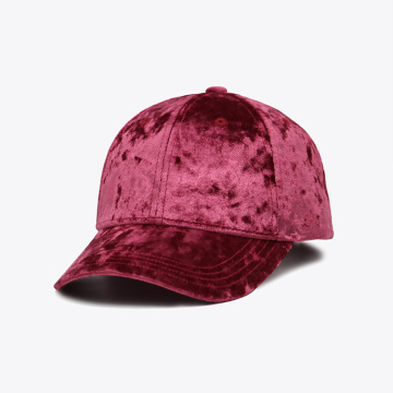 Red suede fluwelen honkbalpet