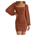 Casual Dress Mini Ruched Bodycon Dress Factory