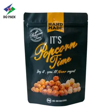 Popcorn Packaging Stand Up Pouch With Zipper