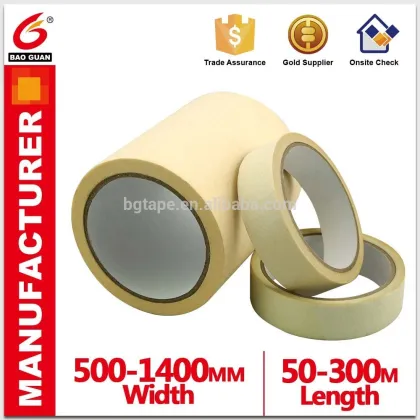 Hot melt rubber textured paper tape