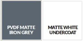 PVDF Matte Iron Grey 2mmThick Aluminum Sheet Plate