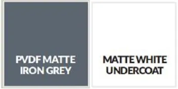 PVDF Matte Iron Grey 2mmThick Aluminum Sheet Plate