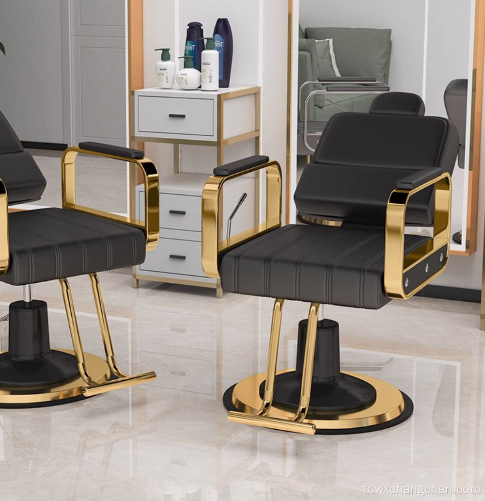 Fabrika Doğrudan Ticari Mobilya Vintage ağır hizmet tipi güzellik salonu hidrolik stil berber saç kesim sandalye